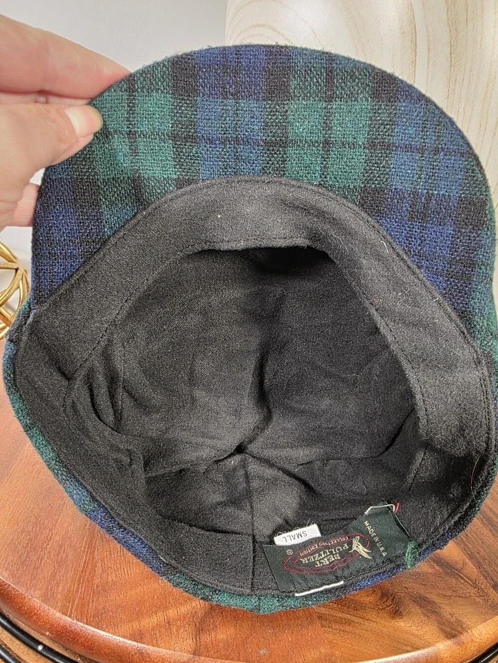 Bert Pulitzer Collector’s Edition Black Watch Tartan Flat Cap - Size Small